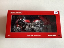 Minichamps modello 1:12 Ducati 999 street version rosso 2002 scatola originale nuova!