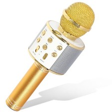 GOLD COLOR KARAOKE MICROPHONE