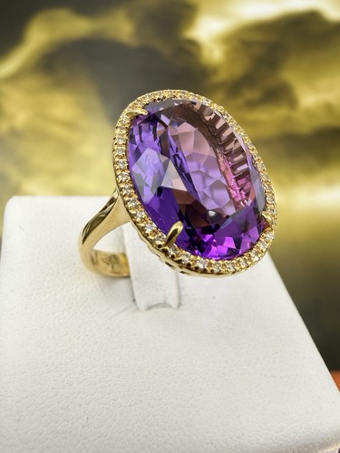 Vistoso anello ametista - anello,