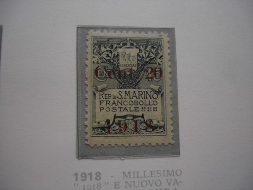 San marino 1918 - san, stemma