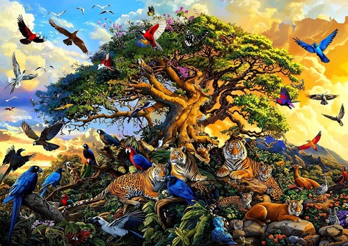 Puzzle 1000 pezzi parrot - puzzle,