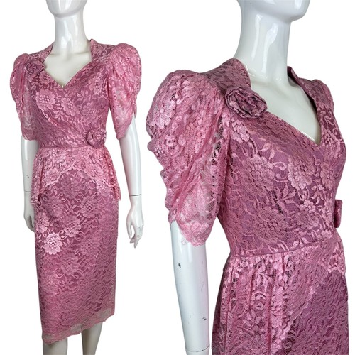 Vintage abito 8 rosa - vintage, 80's