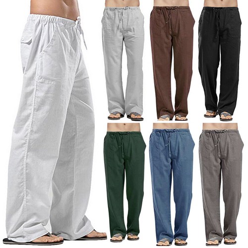 Pantaloni lunghi uomo - , lino