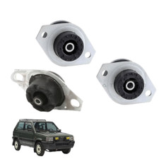 KIT COMPLETO 3 SUPPORTI SOSTEGNI MOTORE E CAMBIO FIAT PANDA 141 4X4 LANCIA Y10