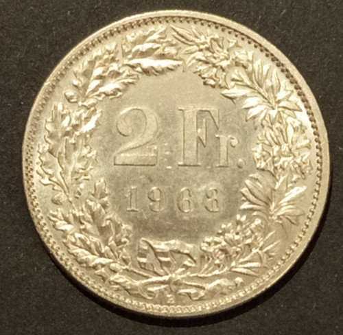 Svizzera franchi 1968 1969 - svizzera, 2