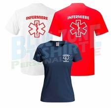 Maglietta Infermiera Infermiere Personalizzata RSA Ospedale Clinica Fronte Retro