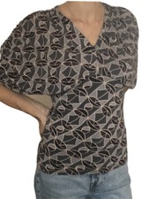 Maglietta maniche ampie pippistrello fantasia anni 60  - Woman 60s T-shirt