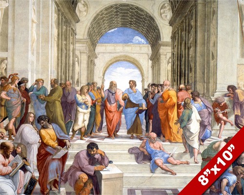 Quadro affresco platone - affresco,