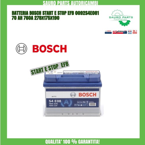 Batteria auto bosch s4e08 - batteria,