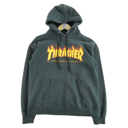 Thrasher felpa uomo nera - felpa,