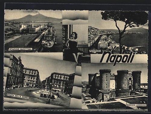 Cartolina napoli stazione - napoli,,