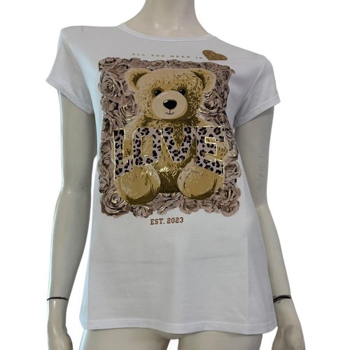 Maglia shirt bianca stampa - maglia,