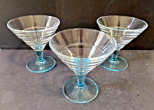 set 3 BICCHIERI coppe in vetro