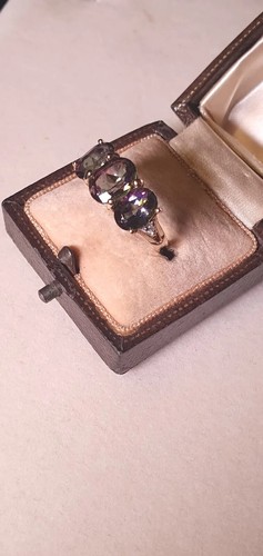 Anello topazio diamanti oro - anello,