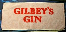 TOVAGLIETTA DA BAR IN SPUGNA - GYLBEY'S GIN - VINTAGE 