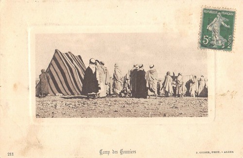 Cpa algerie camp - camp, des