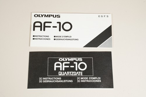 Istruzioni olympus super - olympus, af-10