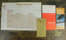 Advertising Grand Canyon VISITOR'S MAP PUBBLICITARIO MUIR WOODS National Vintage