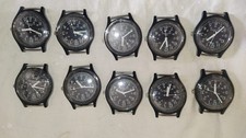  Lotto Di 10 Orologi Vietnam War  Military Watch Neri. 