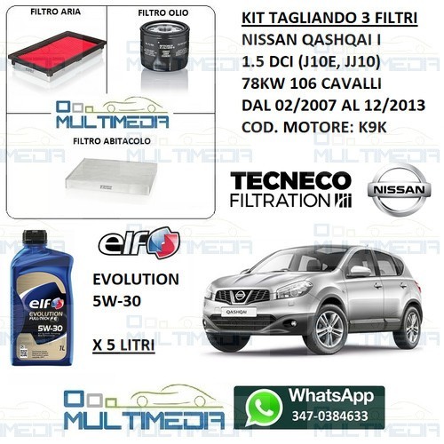 Kit tagliando filtri olio - kit,