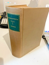 GIAMBATTISTA VICO - OPERE - RICCIARDI - 1953