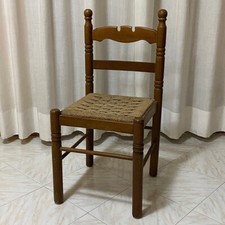 Sedia Antica Stile Rustico Country Cottage Western Campagna Vintage Retro