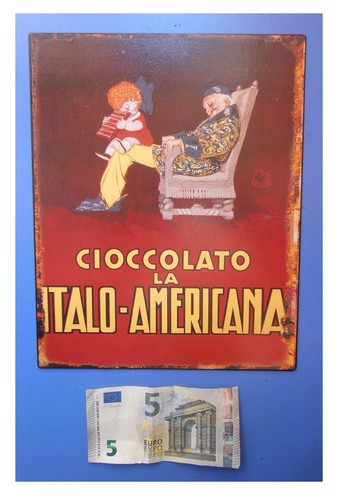 Targa vintage cioccolato la - vintage, "cioccolato
