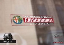 VETROFANIA SPECULARE CONCESSIONARIA ALFA ROMEO SCARDIGLI LIVORNO | 20x5,3 cm