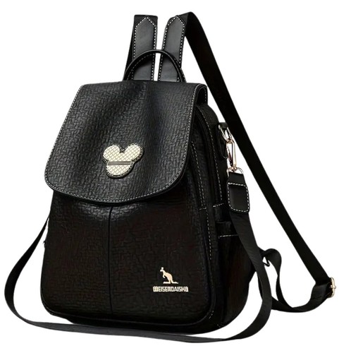 Zaino pelle donna nero - in, da