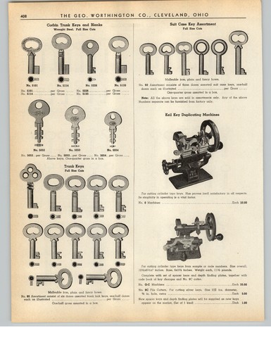 1938 carta keil key taglio - carta,