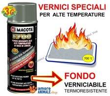 Macota F700 → Fondo Verniciabile Alte Temperature 700 °C - Vernice Spray 400 ml