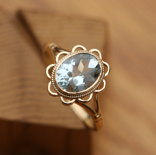 Anello floreale oro - floreale,