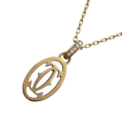 Collana con doppio - , diamante