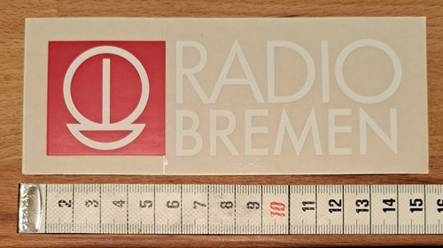 Vecchio adesivo sticker - , radio