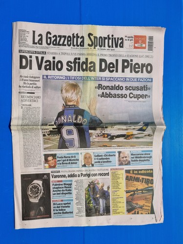 Gazzetta dello sport agosto - dello, 25