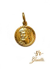 Ciondolo Medaglia Volto di Gesù  in ORO GIALLO 18KT 750% List 355€