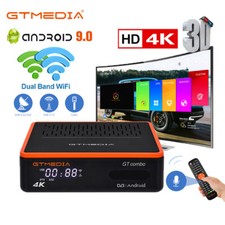4K UHD Android Smart TV Box DVB-T/T2 cavo ricevitore satellitare WIFI lettore multimediale