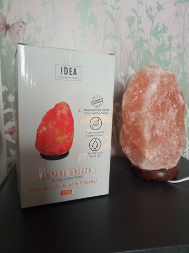 Lampada grezza sale himalayano - grezza,