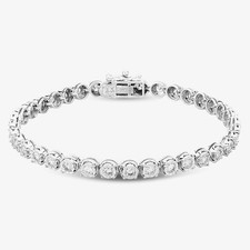 Bracciale tennis in oro bianco