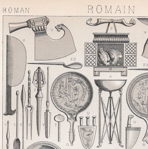 Oggetti domestici romani - oggetti,
