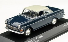 Opel Rekord P2 Coupé anno 1961-1963, blu scuro con tetto grigio, Minichamps 1:43