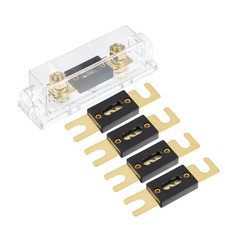 1 Set Cavi per Auto 1/0 2 4 AWG con Portafusibili ANL e 5 Fusibili ANL 150A