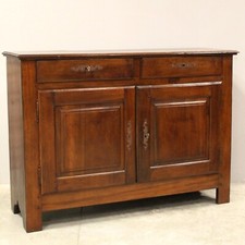 ANTICA CREDENZA BUFFET MOBILE COMÒ CREDENZA - NOCE - XVIII secolo