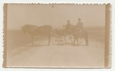 ANTICA FOTO    CALESSE     PROVENIENZA  L' AQUILA    FINE  1800  INIZI  900