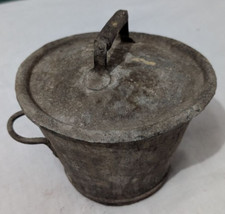 ANTICA LAVATRICE A MANO LISCIVIA CENERE GIOCATTOLO VINTAGE!!! h 13 cm d. 16,5 cm