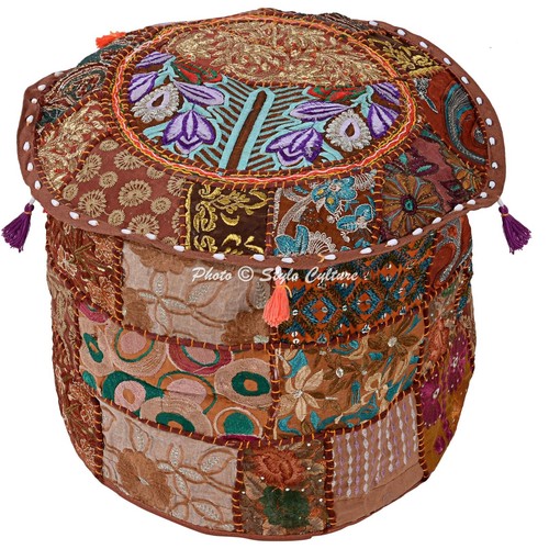 Pouf ottomano patchwork
