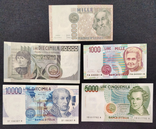 Lotto banconote italiane lire - lotto,