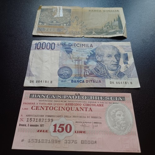 Vecchie banconote italiane - banconote,