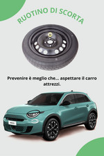 Ruotino di scorta 16" per FIAT 600 - 600E - 600 HYBRID 125/85R16 (62x14 cm)