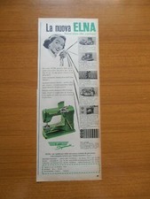 1954 NUOVA ELNA SUPERMATIC MACCHINA DA CUCIRE MILANO ANNI 50 VINTAGE AD PUB
